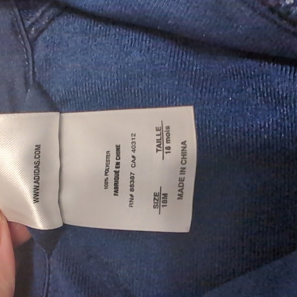 Adidas 18 Months 2pc Tracksuit Set Navy - Picture 3 of 9